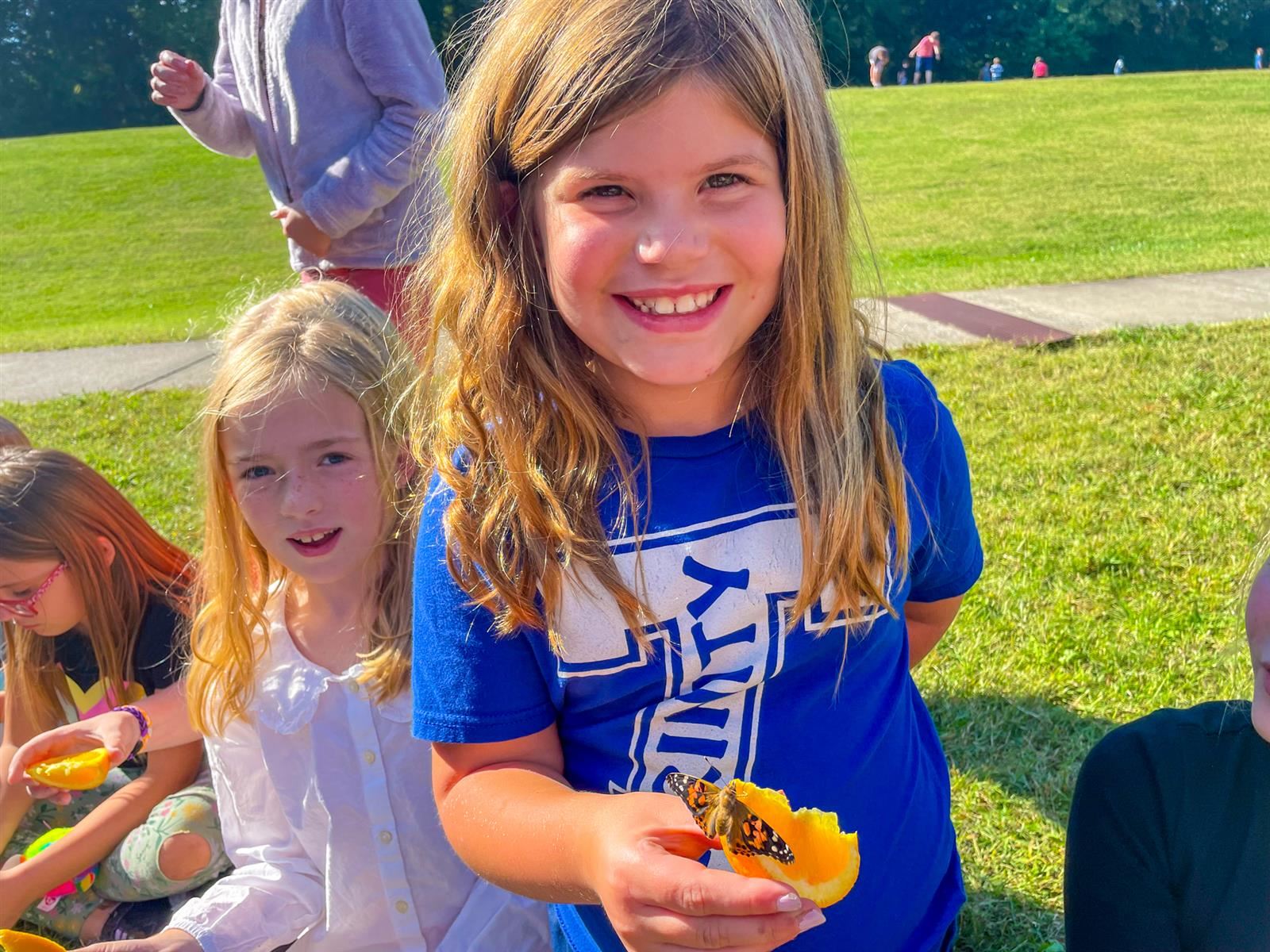 girl with butterfly